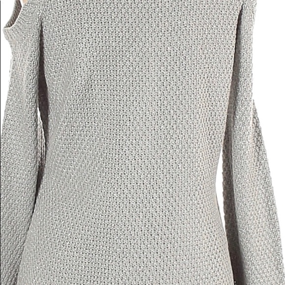 WHBM Silver Shimmer Sweater - Picture 2 of 4